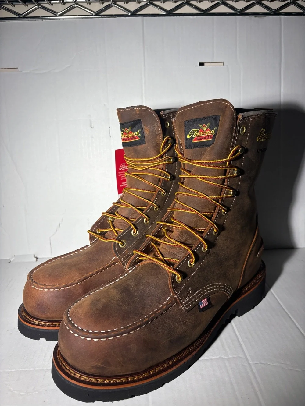 Thorogood 8” Crazy Horse 1957 Series Steel Toe Boots Men’s Size 10.5 2E Wide
